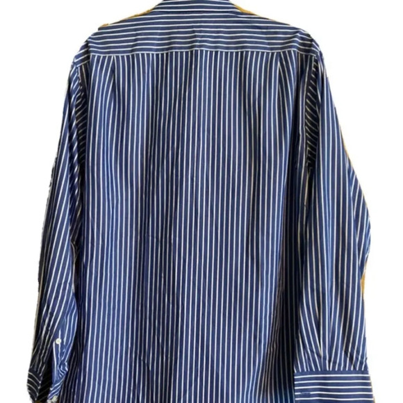 Tommy Hilfiger American Classics M Long Sleeve Mens Dress Shirt Blue St… - Picture 2 of 3